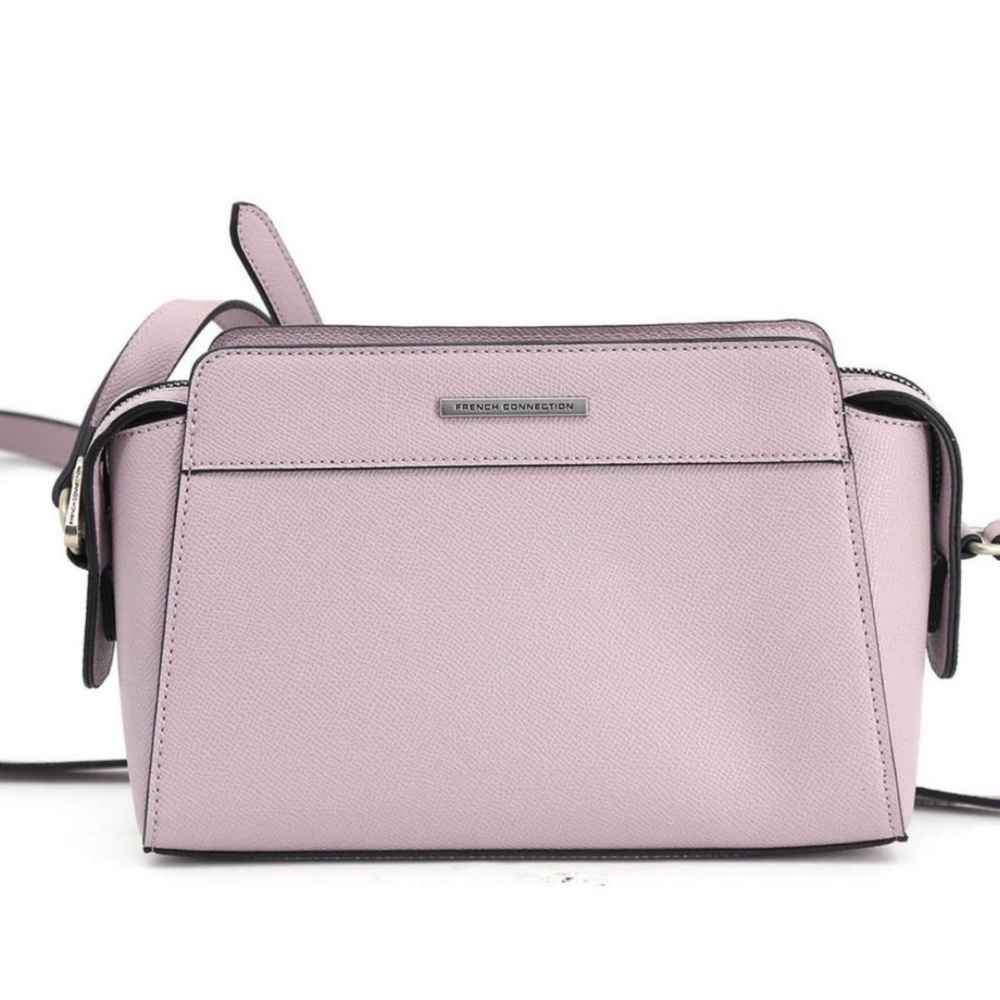 French Connection Evie Caviar Crossbody in Lilac